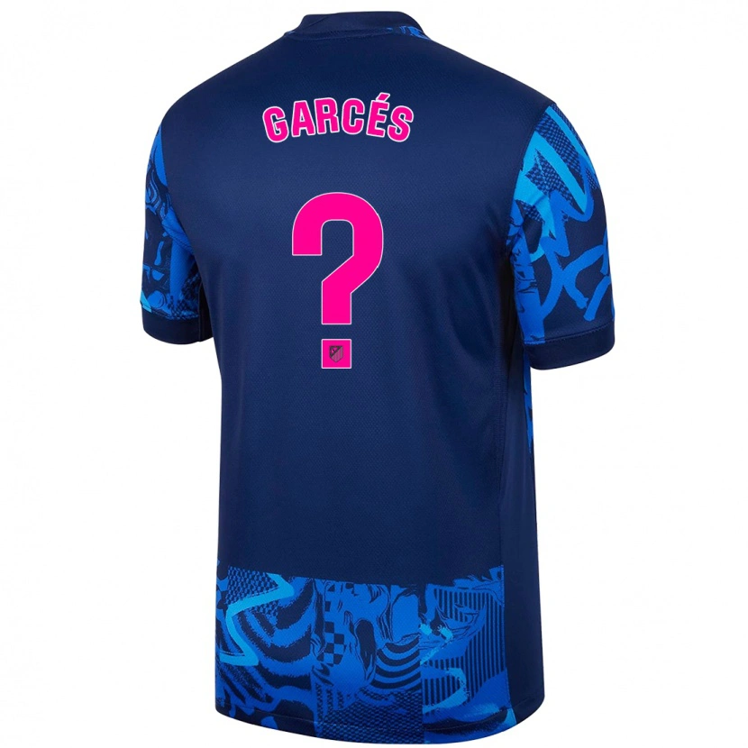 Danxen Kid Borja Garcés #0 Royal Blue Third Jersey 2024/25 T-Shirt