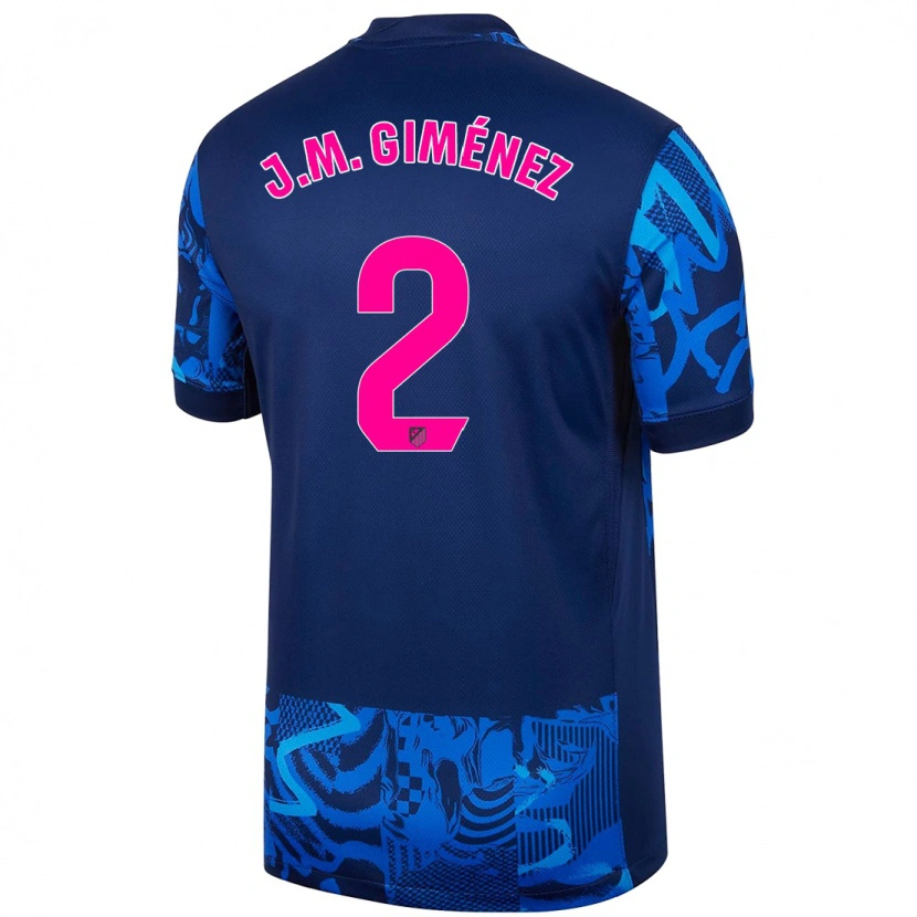 Danxen Kid José María Giménez #2 Royal Blue Third Jersey 2024/25 T-Shirt