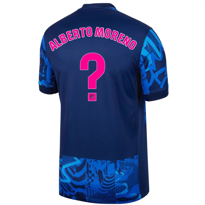 Danxen Kid Alberto Moreno #0 Royal Blue Third Jersey 2024/25 T-Shirt