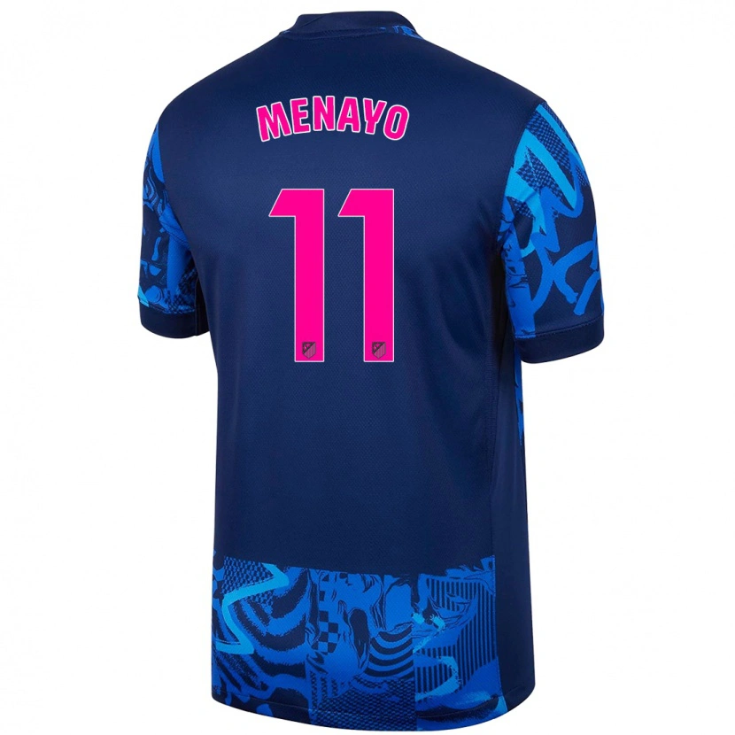 Danxen Kid Carmen Menayo #11 Royal Blue Third Jersey 2024/25 T-Shirt