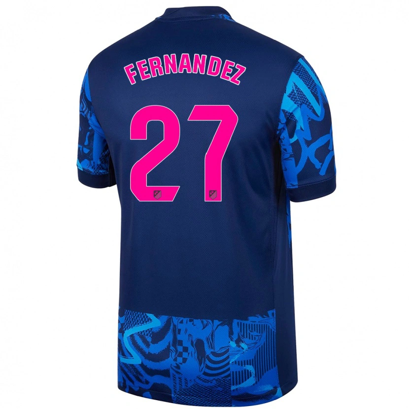 Danxen Kid Alexia Fernández #27 Royal Blue Third Jersey 2024/25 T-Shirt