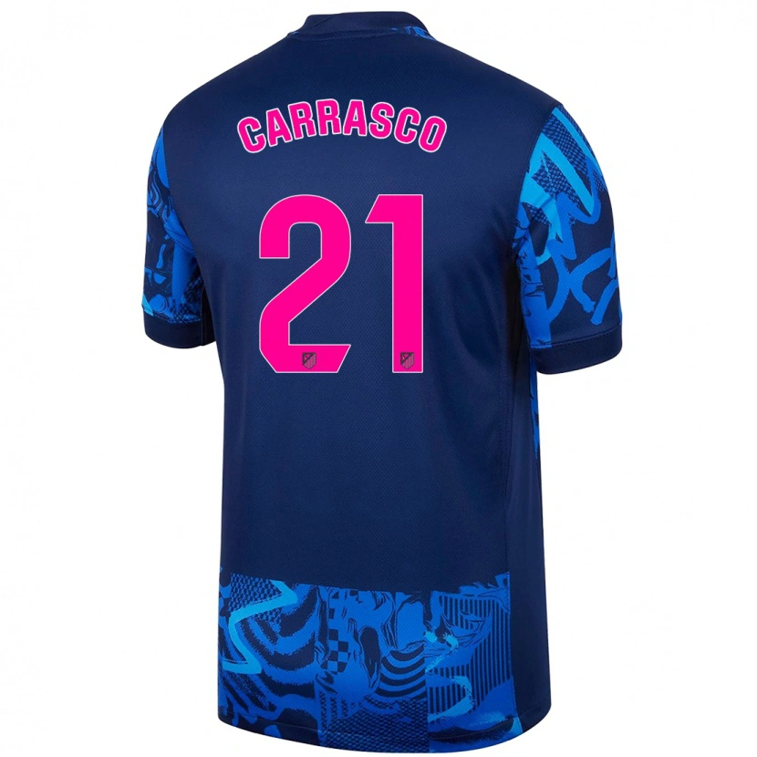 Danxen Kid Yannick Carrasco #21 Royal Blue Third Jersey 2024/25 T-Shirt