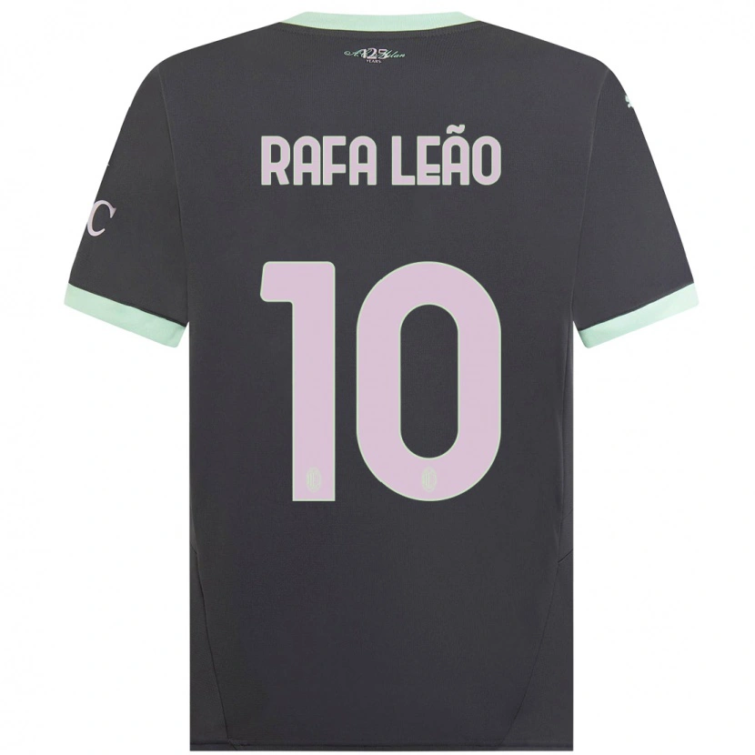 Danxen Kid Rafael Leão #10 Grey Third Jersey 2024/25 T-Shirt