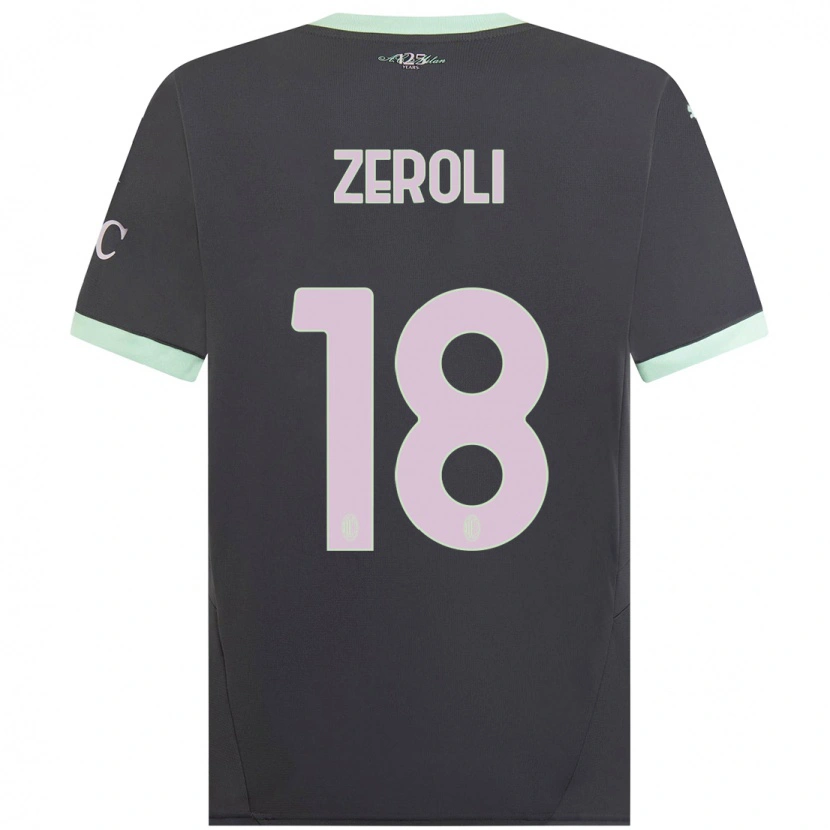 Danxen Kid Kevin Zeroli #18 Grey Third Jersey 2024/25 T-Shirt