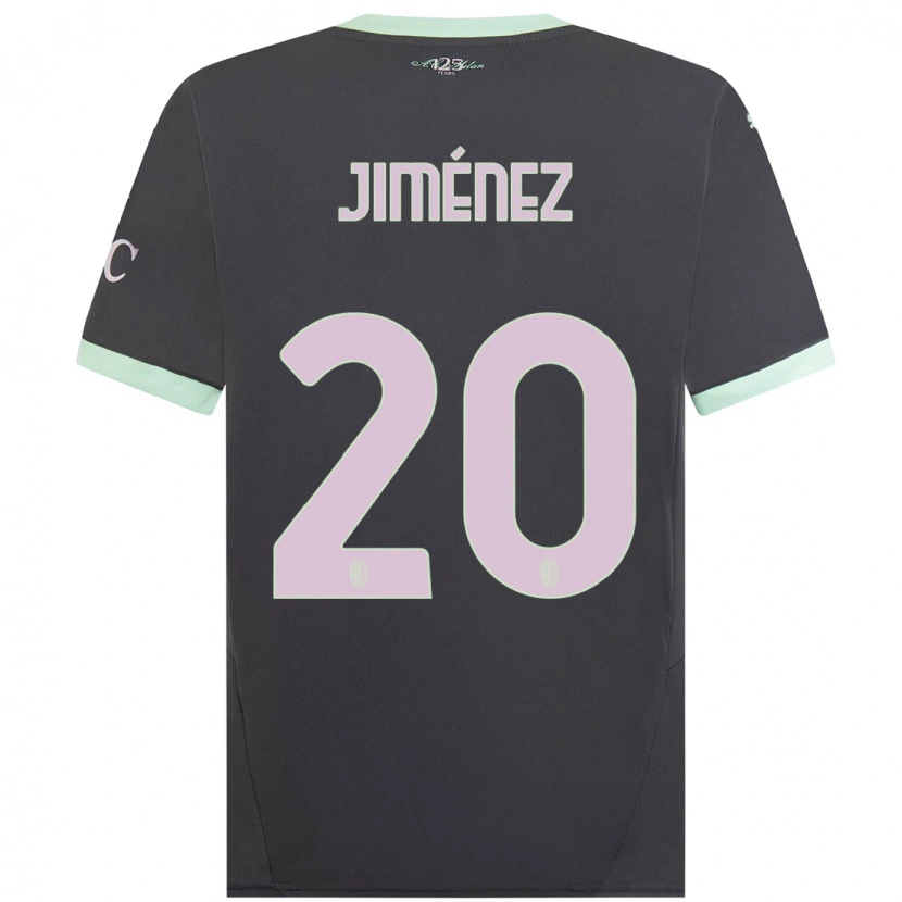 Danxen Kid Álex Jiménez #20 Grey Third Jersey 2024/25 T-Shirt