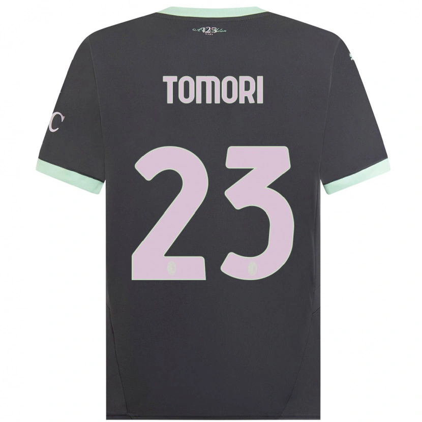 Danxen Kid Fikayo Tomori #23 Grey Third Jersey 2024/25 T-Shirt