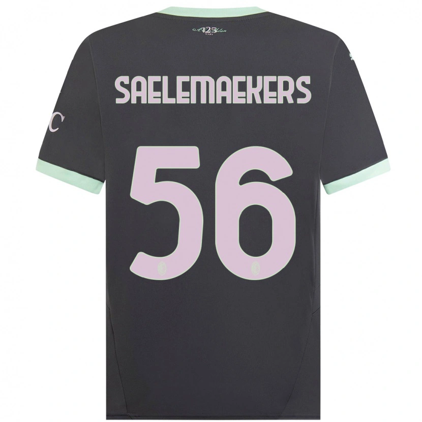 Danxen Kid Alexis Saelemaekers #56 Grey Third Jersey 2024/25 T-Shirt