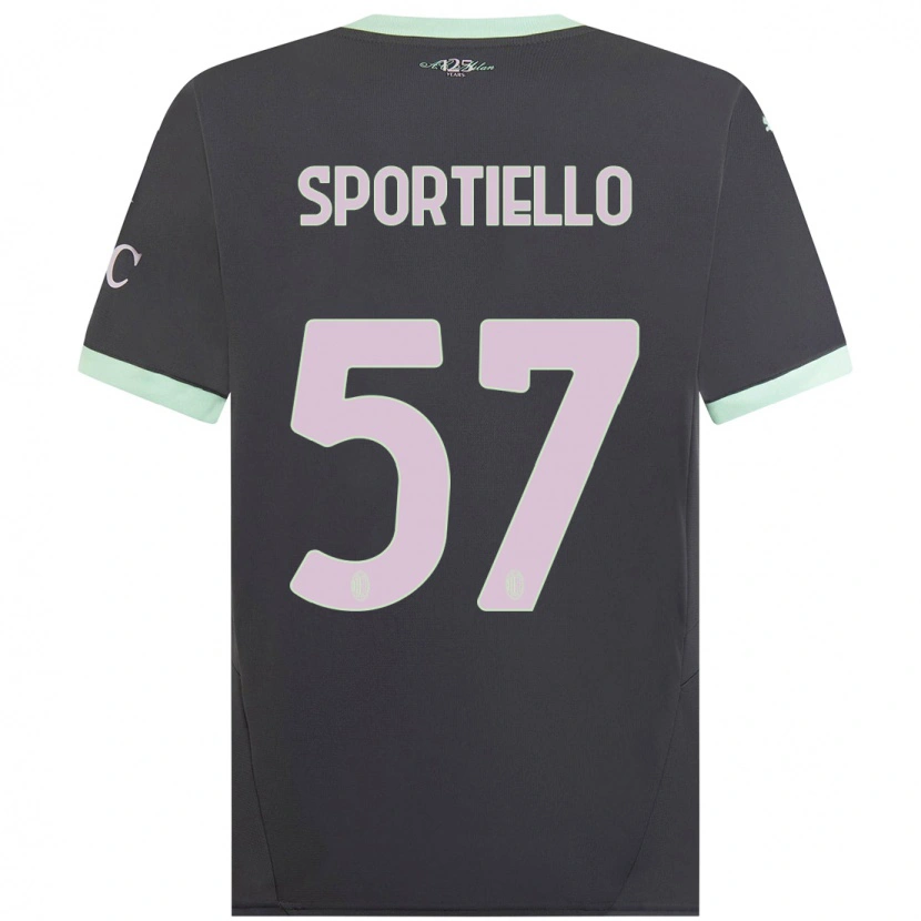 Danxen Kid Marco Sportiello #57 Grey Third Jersey 2024/25 T-Shirt