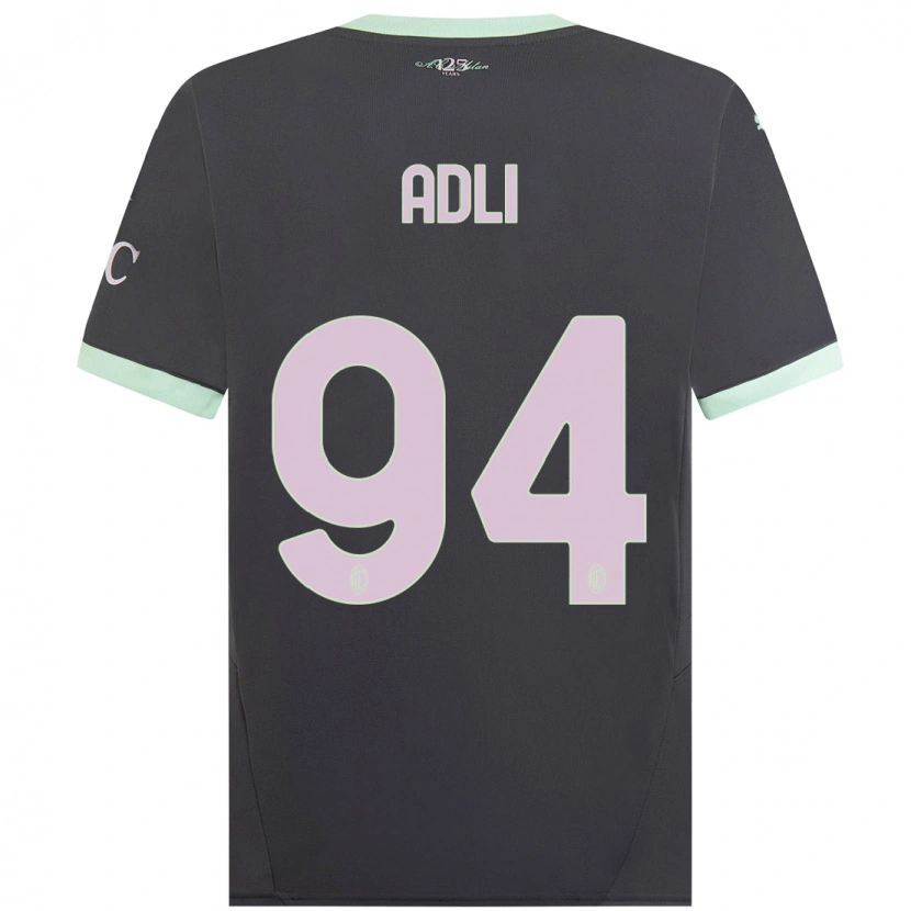 Danxen Kid Yacine Adli #94 Grey Third Jersey 2024/25 T-Shirt