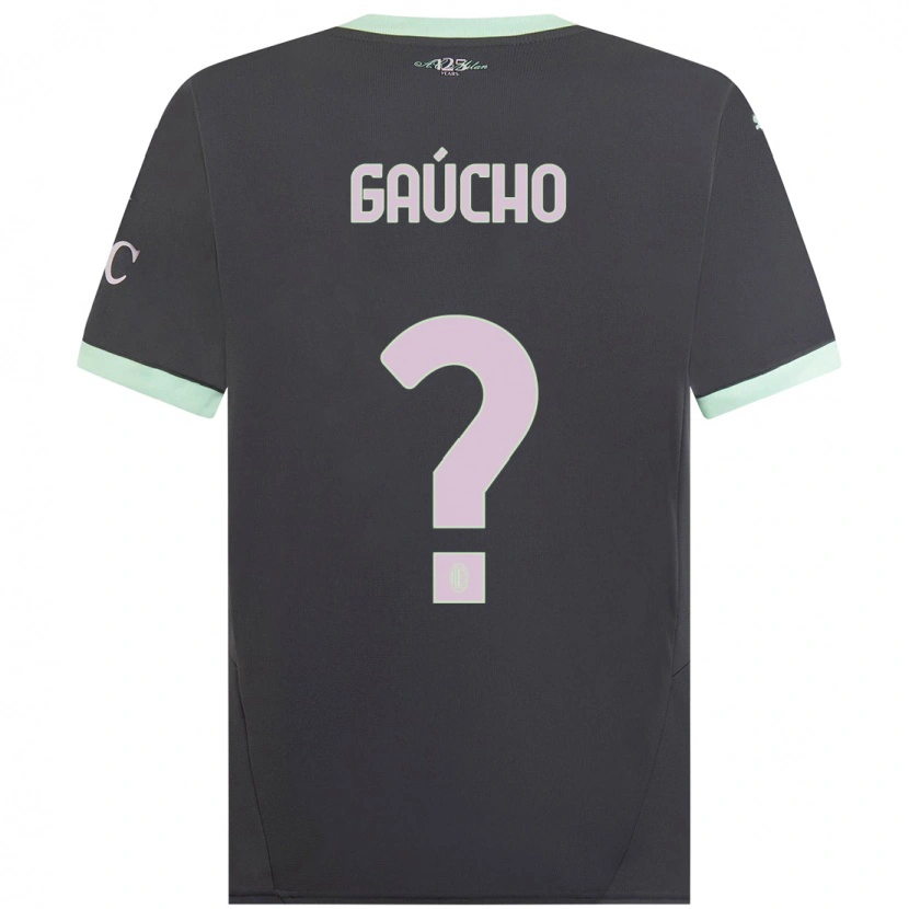 Danxen Kid Estevan Gaúcho #0 Grey Third Jersey 2024/25 T-Shirt