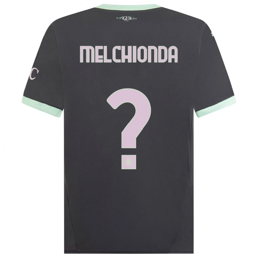 Danxen Kid Marco Melchionda #0 Grey Third Jersey 2024/25 T-Shirt