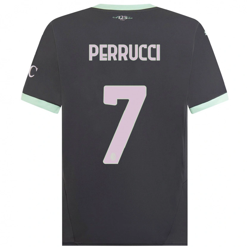 Danxen Kid Vincenzo Perrucci #7 Grey Third Jersey 2024/25 T-Shirt