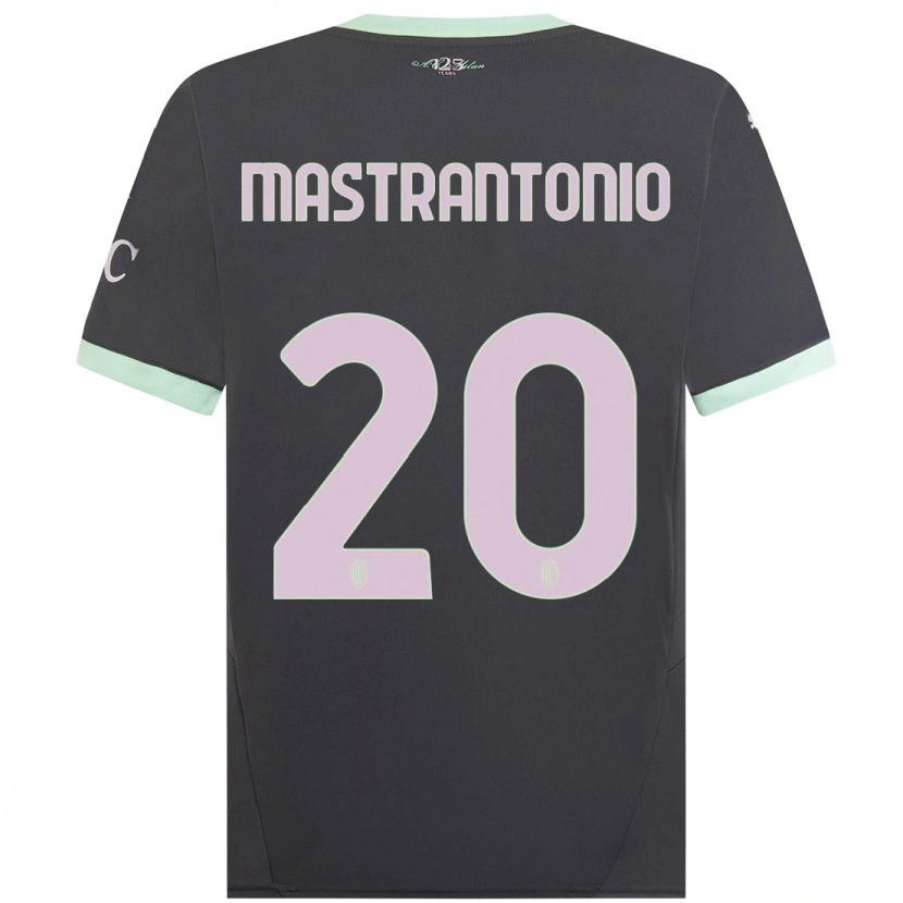 Danxen Kid Davide Mastrantonio #20 Grey Third Jersey 2024/25 T-Shirt