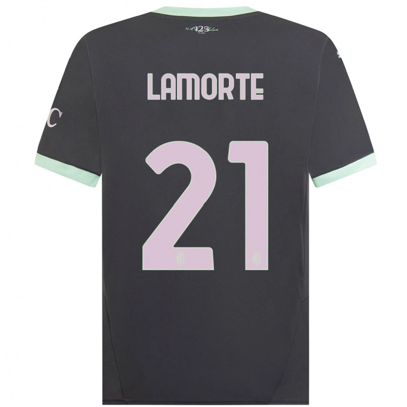 Danxen Kid Alessandro Lamorte #21 Grey Third Jersey 2024/25 T-Shirt