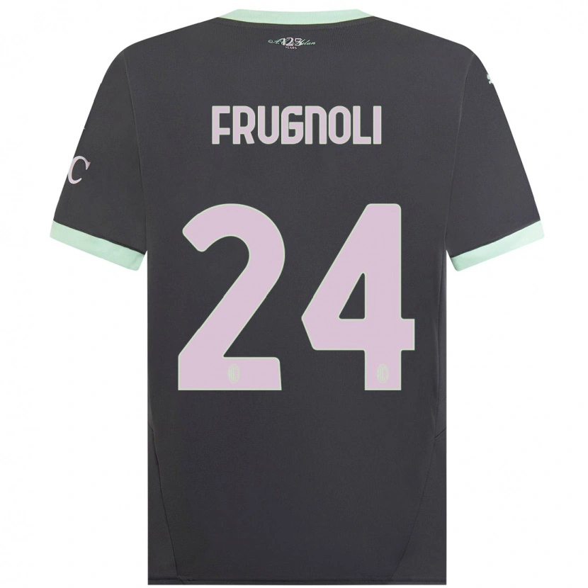 Danxen Kid Leonardo Frugnoli #24 Grey Third Jersey 2024/25 T-Shirt