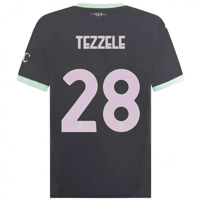 Danxen Kid Matteo Tezzele #28 Grey Third Jersey 2024/25 T-Shirt