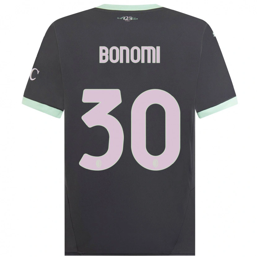 Danxen Kid Alessandro Bonomi #30 Grey Third Jersey 2024/25 T-Shirt