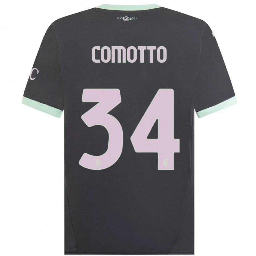 Danxen Kid Christian Comotto #34 Grey Third Jersey 2024/25 T-Shirt