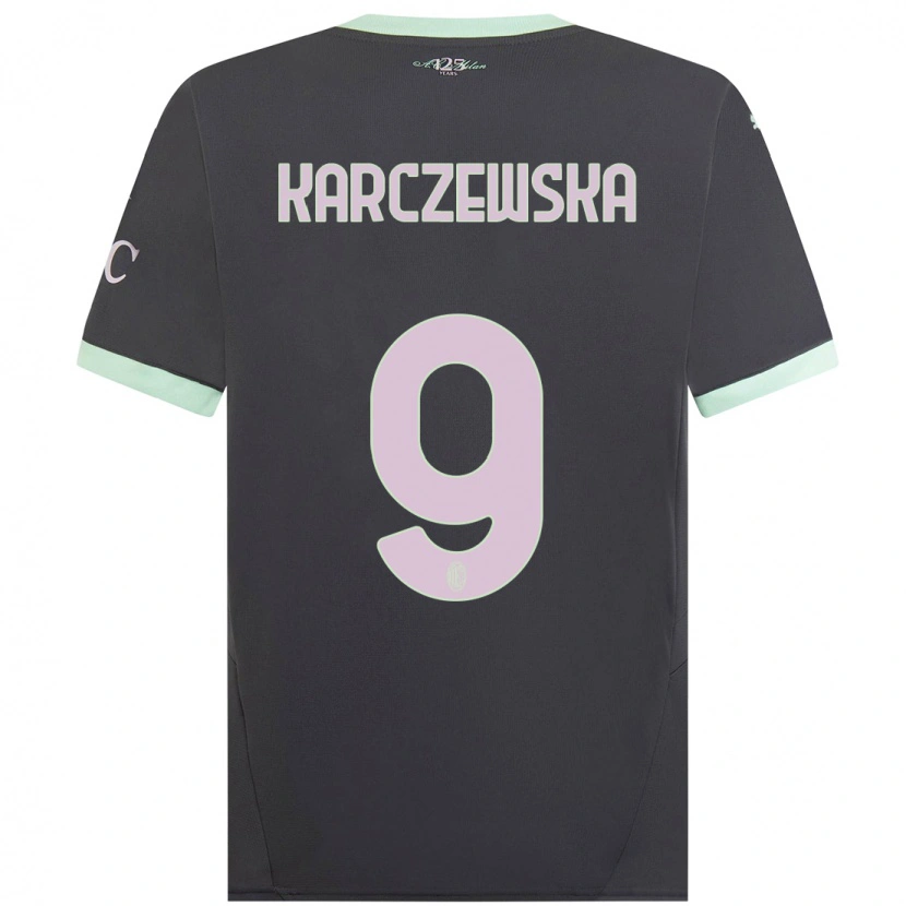 Danxen Kid Nikola Karczewska #9 Grey Third Jersey 2024/25 T-Shirt