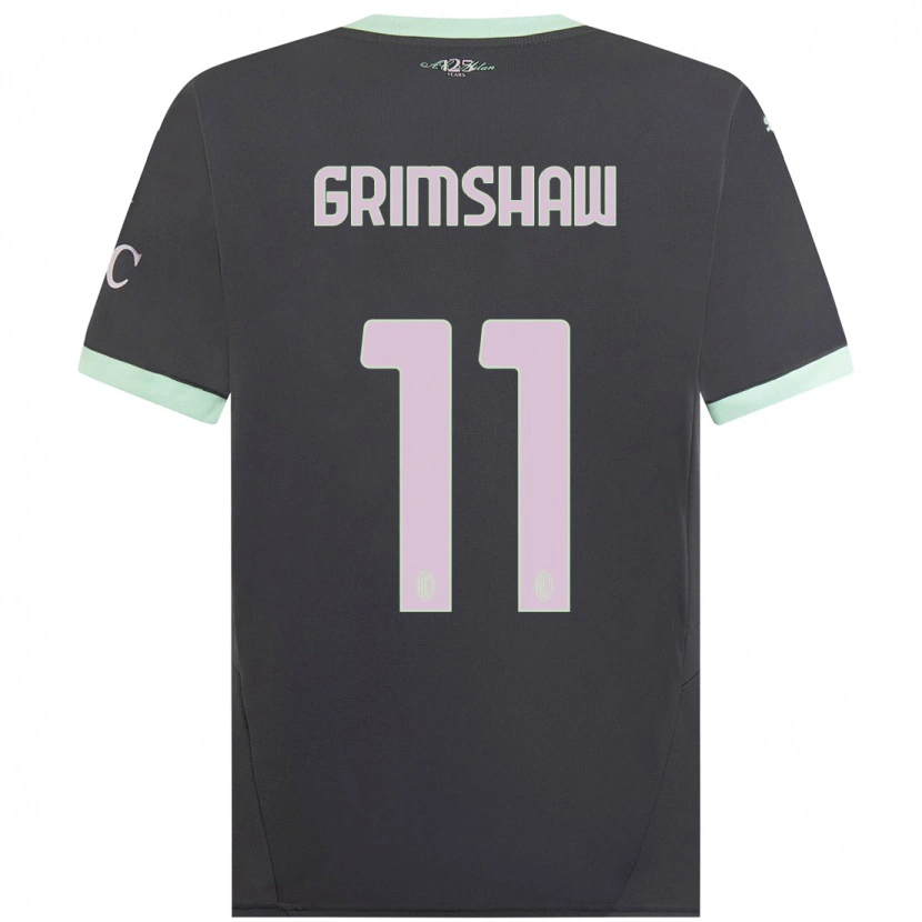 Danxen Kid Christy Grimshaw #11 Grey Third Jersey 2024/25 T-Shirt