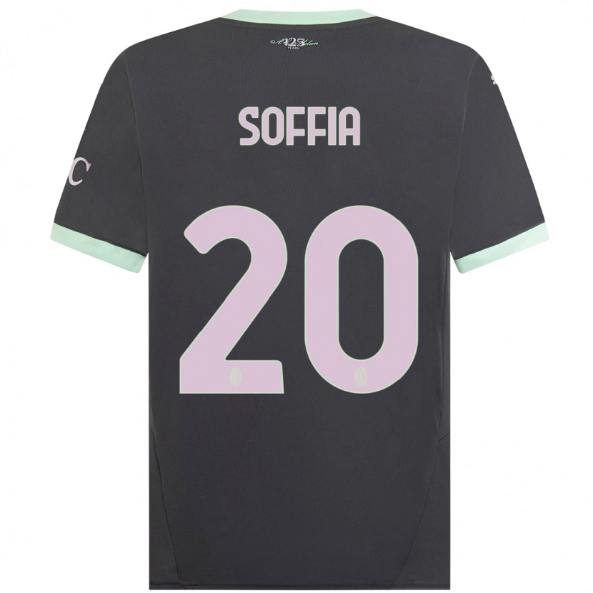 Danxen Kid Angelica Soffia #20 Grey Third Jersey 2024/25 T-Shirt