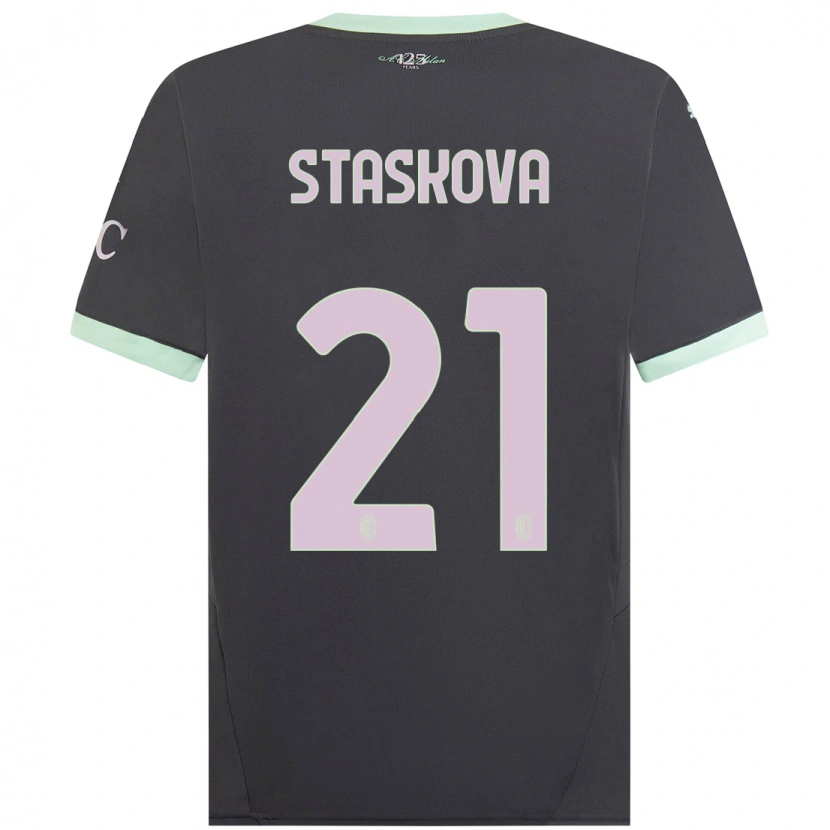 Danxen Kid Andrea Stašková #21 Grey Third Jersey 2024/25 T-Shirt