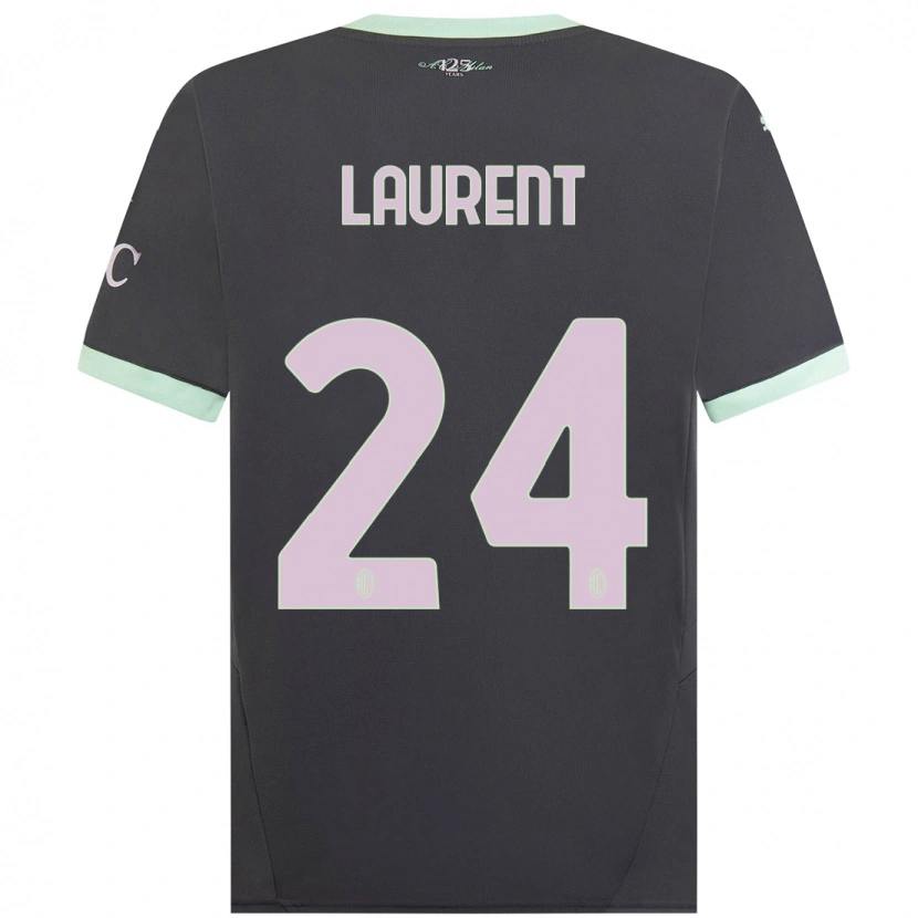 Danxen Kid Emelyne Laurent #24 Grey Third Jersey 2024/25 T-Shirt