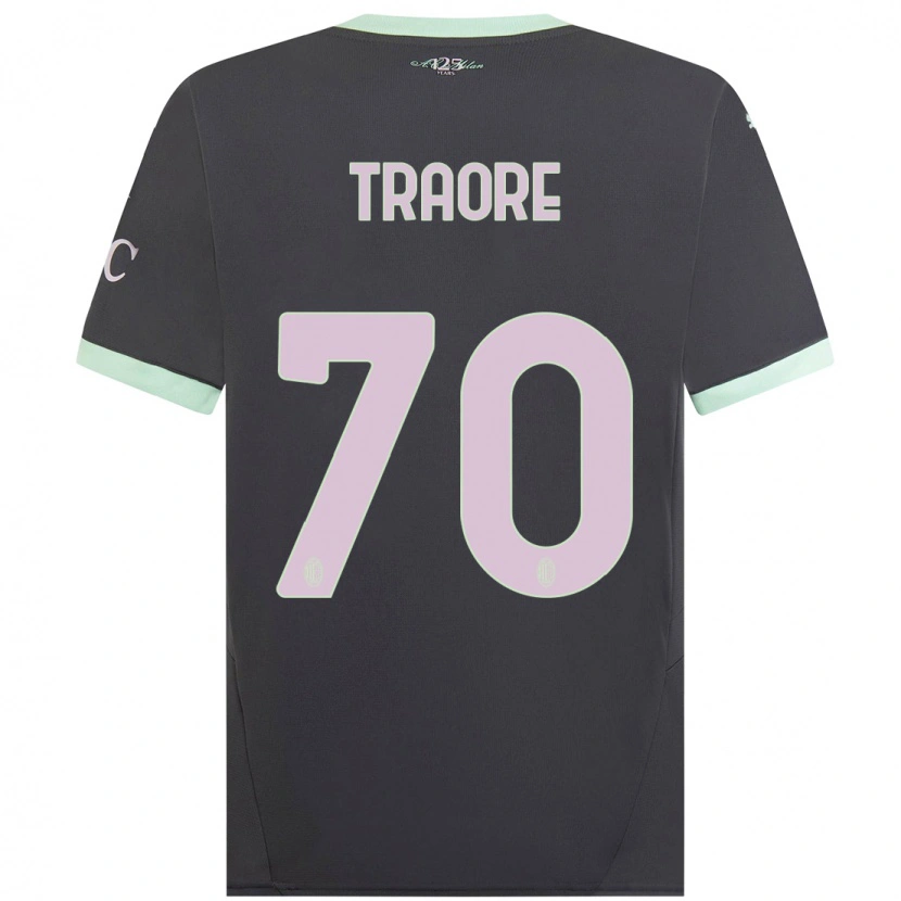 Danxen Kid Chaka Traorè #70 Grey Third Jersey 2024/25 T-Shirt