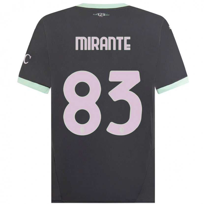 Danxen Kid Antonio Mirante #83 Grey Third Jersey 2024/25 T-Shirt