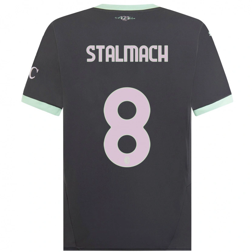 Danxen Kid Dariusz Stalmach #8 Grey Third Jersey 2024/25 T-Shirt