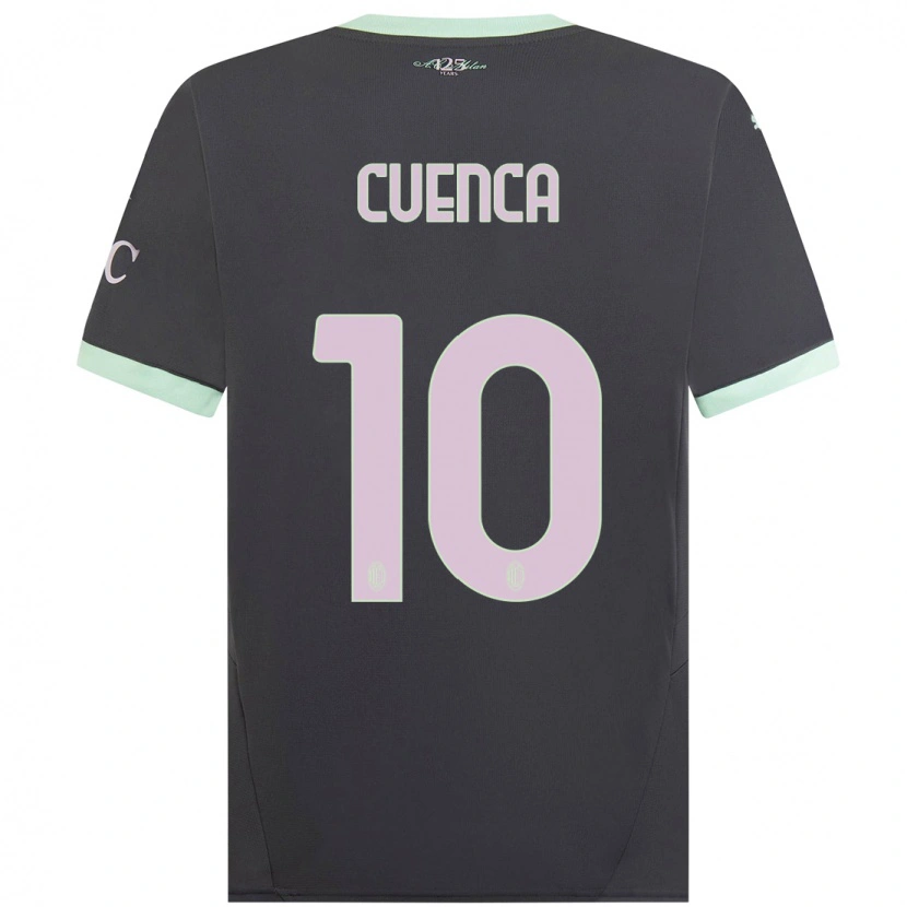 Danxen Kid Hugo Cuenca #10 Grey Third Jersey 2024/25 T-Shirt