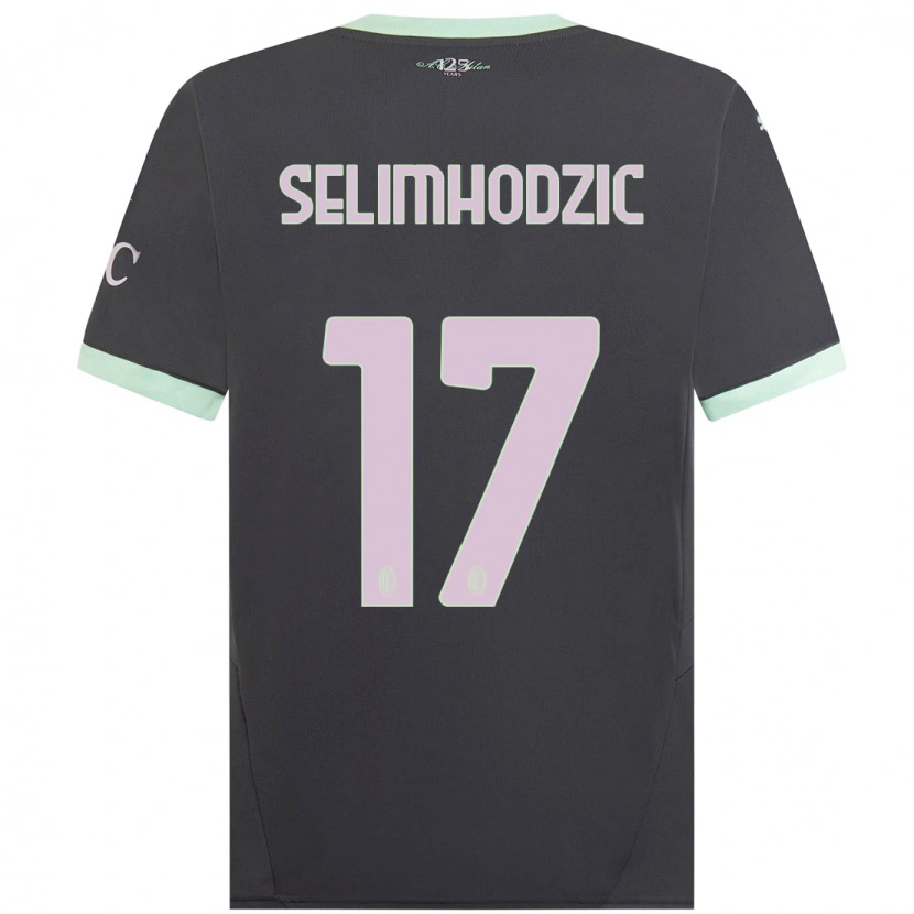 Danxen Kid Noa Selimhodzic #17 Grey Third Jersey 2024/25 T-Shirt