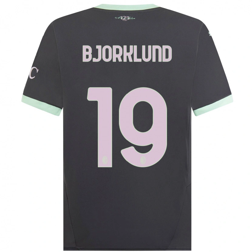 Danxen Kid Lukas Bjorklund #19 Grey Third Jersey 2024/25 T-Shirt