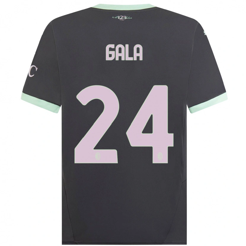 Danxen Kid Antonio Gala #24 Grey Third Jersey 2024/25 T-Shirt