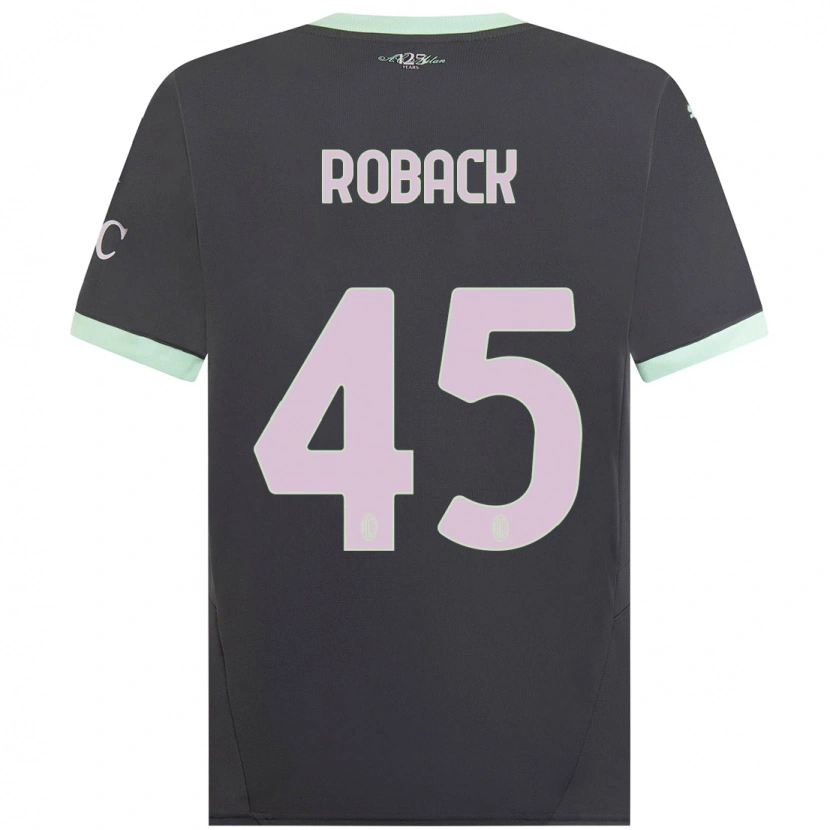 Danxen Kid Emil Roback #45 Grey Third Jersey 2024/25 T-Shirt