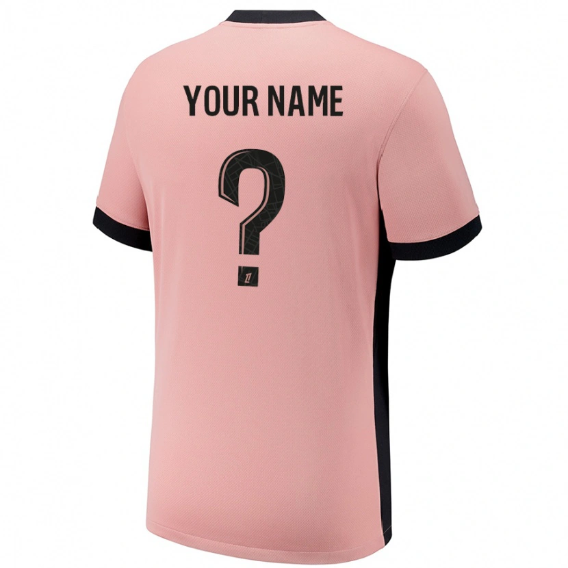 Danxen Kid Your Name #0 Rust Pink Third Jersey 2024/25 T-Shirt