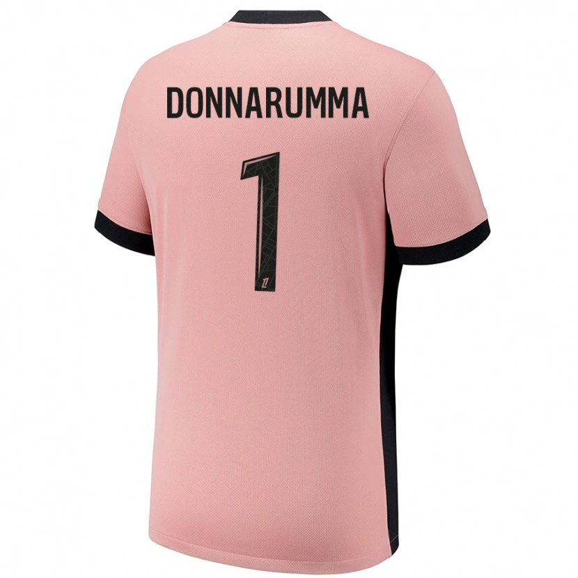 Danxen Kid Gianluigi Donnarumma #1 Rust Pink Third Jersey 2024/25 T-Shirt