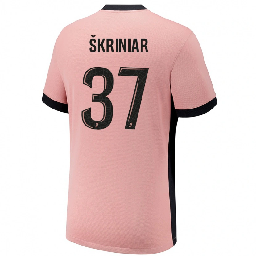 Danxen Kid Milan Skriniar #37 Rust Pink Third Jersey 2024/25 T-Shirt