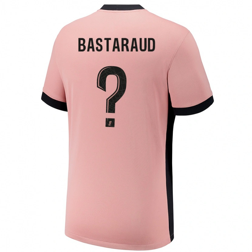 Danxen Kid Yanis Bastaraud #0 Rust Pink Third Jersey 2024/25 T-Shirt