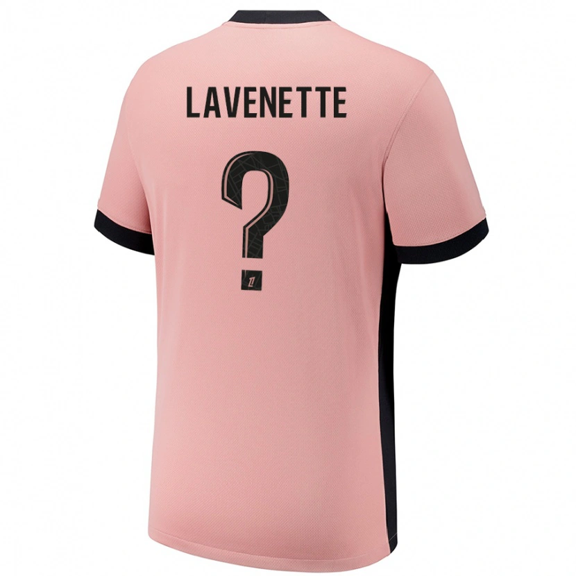 Danxen Kid Mathias Lavenette #0 Rust Pink Third Jersey 2024/25 T-Shirt