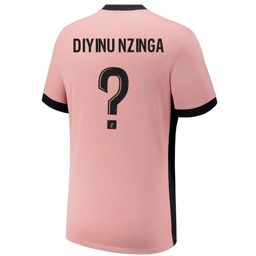 Danxen Kid Vainqueur Diyinu Nzinga #0 Rust Pink Third Jersey 2024/25 T-Shirt