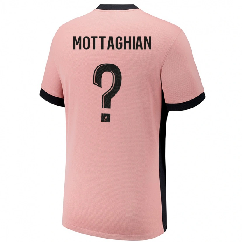 Danxen Kid Keyvan Mottaghian #0 Rust Pink Third Jersey 2024/25 T-Shirt