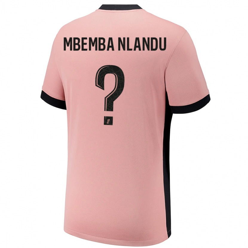 Danxen Kid Emmanuel Mbemba Nlandu #0 Rust Pink Third Jersey 2024/25 T-Shirt