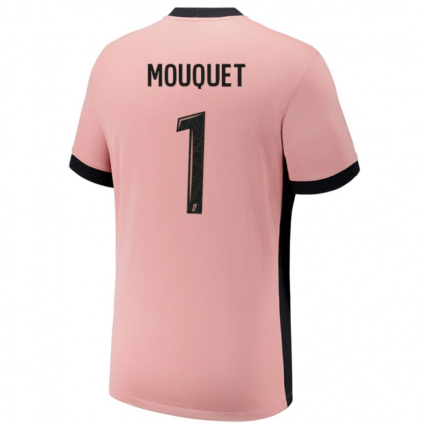 Danxen Kid Louis Mouquet #1 Rust Pink Third Jersey 2024/25 T-Shirt