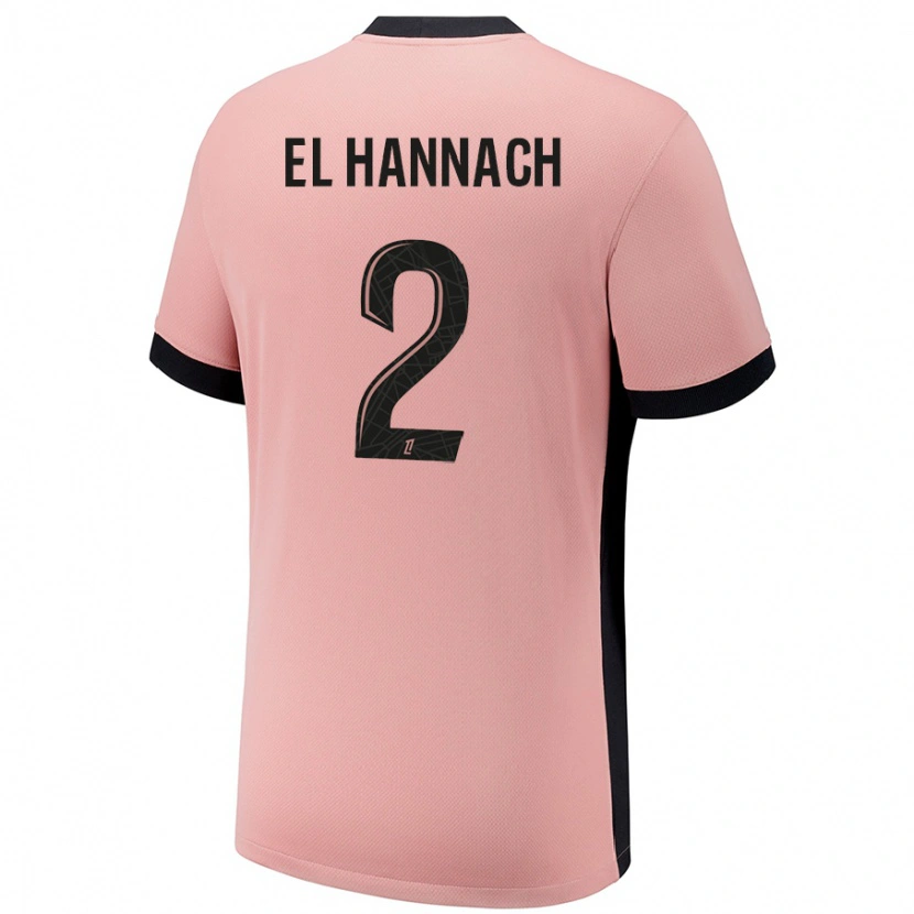 Danxen Kid Naoufel El Hannach #2 Rust Pink Third Jersey 2024/25 T-Shirt