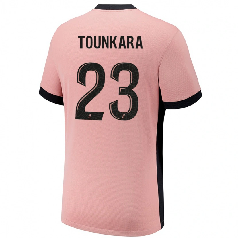 Danxen Kid Aïssatou Tounkara #23 Rust Pink Third Jersey 2024/25 T-Shirt