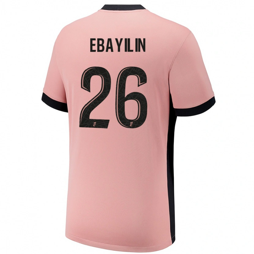 Danxen Kid Anaïs Ebayilin #26 Rust Pink Third Jersey 2024/25 T-Shirt