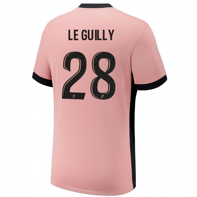 Danxen Kid Jade Le Guilly #28 Rust Pink Third Jersey 2024/25 T-Shirt