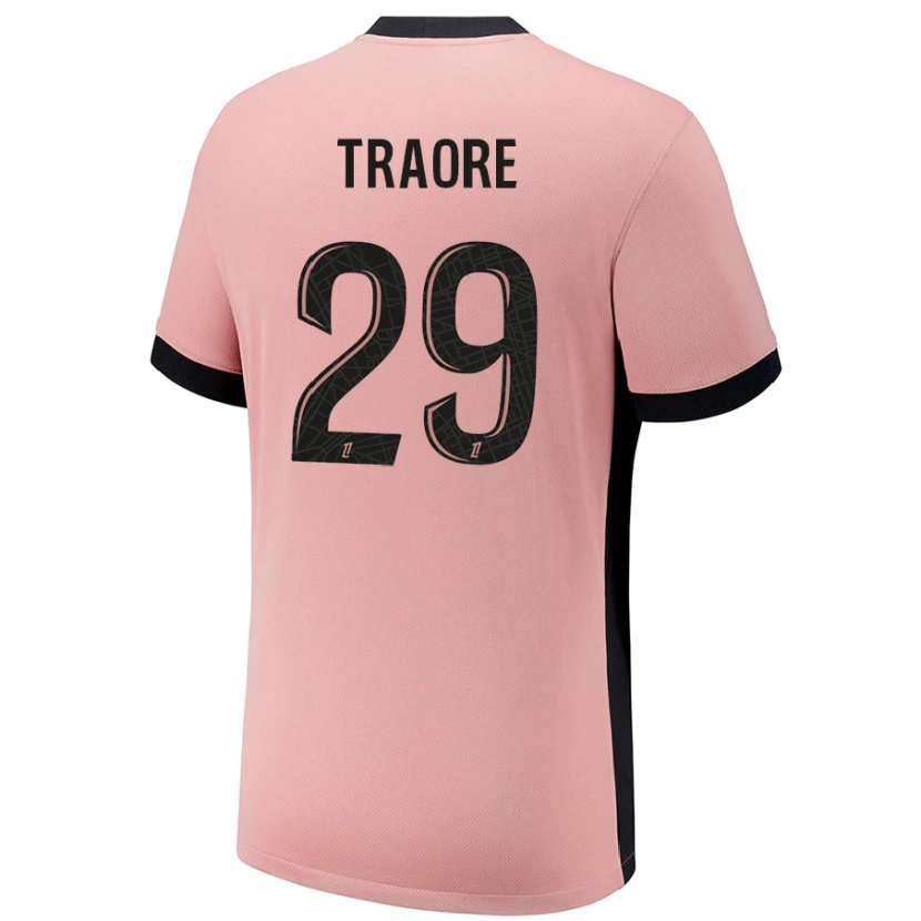 Danxen Kid Manssita Traoré #29 Rust Pink Third Jersey 2024/25 T-Shirt