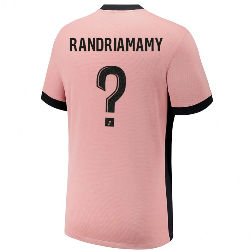 Danxen Kid Mathyas Randriamamy #0 Rust Pink Third Jersey 2024/25 T-Shirt